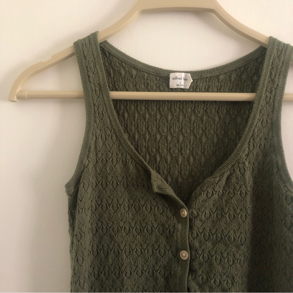 Wilfred Free Crop Knit Tank Top